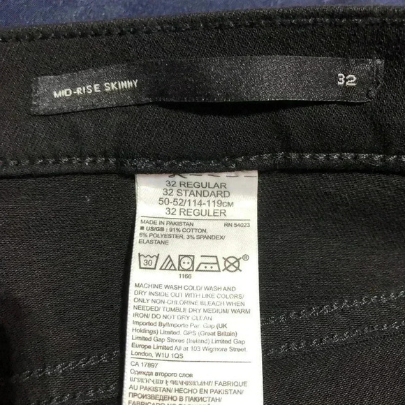 Banana Republic Premium Denim Mid rise, stretch,skinny,ankle, 5 Pocket Belt Loop - Picture 5 of 8